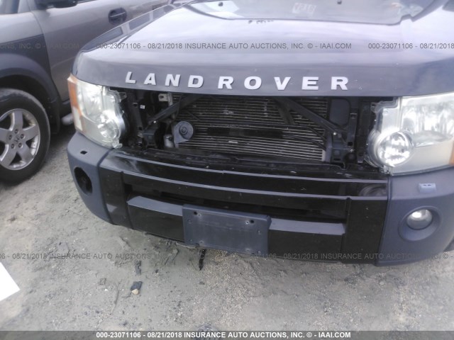 SALAE25468A480931 - 2008 LAND ROVER LR3 SE BLACK photo 6