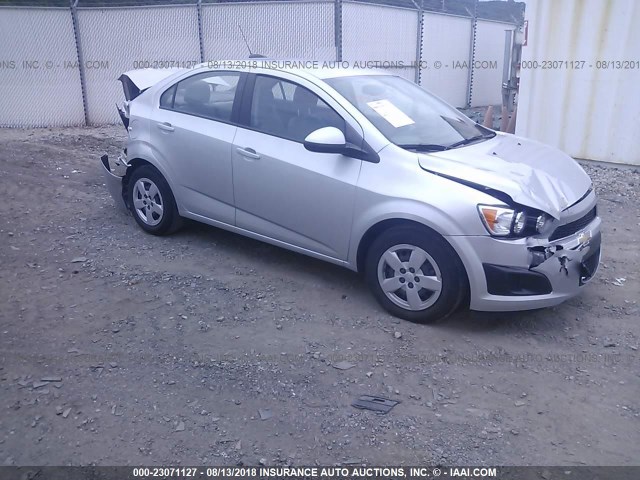 1G1JA5SH1G4115977 - 2016 CHEVROLET SONIC LS SILVER photo 1