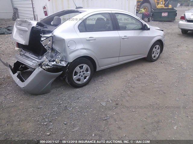 1G1JA5SH1G4115977 - 2016 CHEVROLET SONIC LS SILVER photo 4