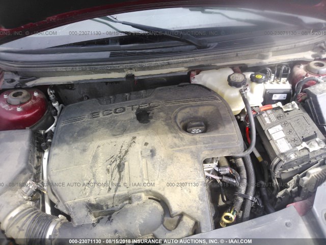 1G1ZC5E08CF303011 - 2012 CHEVROLET MALIBU 1LT მუქწითელი ფოტო 10