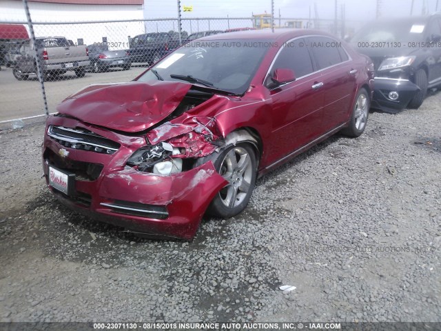 1G1ZC5E08CF303011 - 2012 CHEVROLET MALIBU 1LT მუქწითელი ფოტო 2