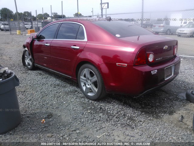 1G1ZC5E08CF303011 - 2012 CHEVROLET MALIBU 1LT მუქწითელი ფოტო 3