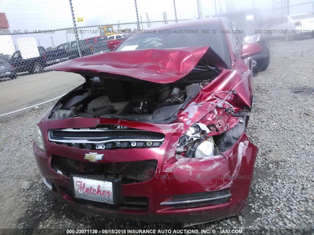 1G1ZC5E08CF303011 - 2012 CHEVROLET MALIBU 1LT მუქწითელი ფოტო 6