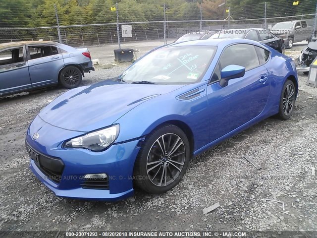 JF1ZCAB19D2600560 - 2013 SUBARU BRZ 2.0 PREMIUM BLUE photo 2