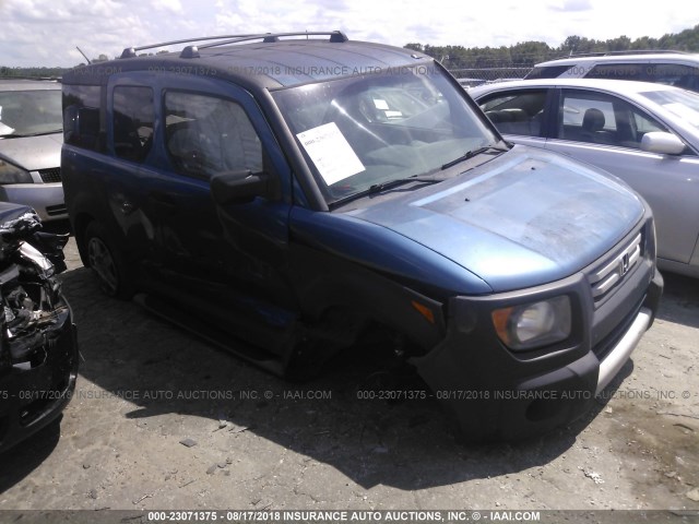 5J6YH18317L003010 - 2007 HONDA ELEMENT LX BLUE photo 1