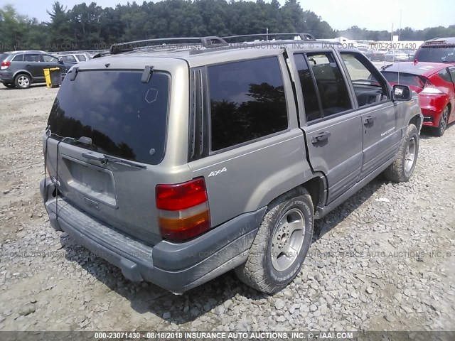 1J4GZ58S6WC370068 - 1998 JEEP GRAND CHEROKEE LAREDO/TSI GRAY photo 4