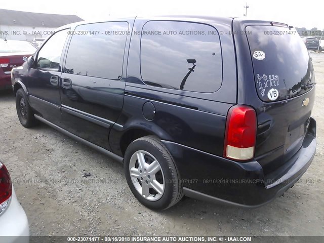 1GNDV03L55D236191 - 2005 CHEVROLET UPLANDER Dark Blue photo 3