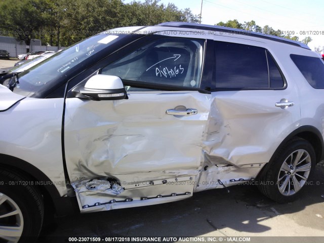 1FM5K7F8XJGA27782 - 2018 FORD EXPLORER LIMITED SILVER photo 6