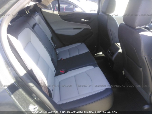 2GNAXMEVXJ6261566 - 2018 CHEVROLET EQUINOX PREMIER GRAY photo 8