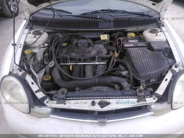 1B3ES46C91D234545 - 2001 DODGE NEON SE/ES WHITE photo 10