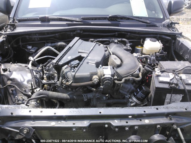 3TMLU4EN4EM155118 - 2014 TOYOTA TACOMA DOUBLE CAB 灰色 照片 10