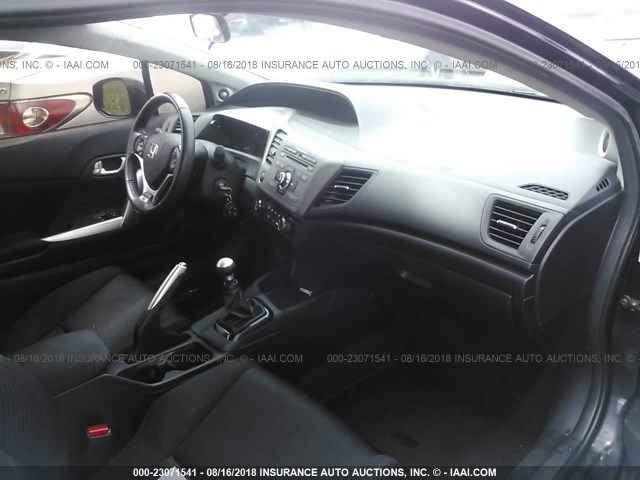 2HGFG4A57CH700848 - 2012 HONDA CIVIC SI BLACK photo 5