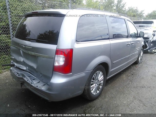 2C4RC1CG9DR681350 - 2013 CHRYSLER TOWN & COUNTRY TOURING L SILVER photo 4