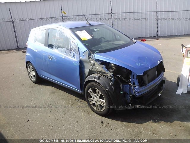 KL8CA6S95EC401664 - 2014 CHEVROLET SPARK LS BLUE photo 1