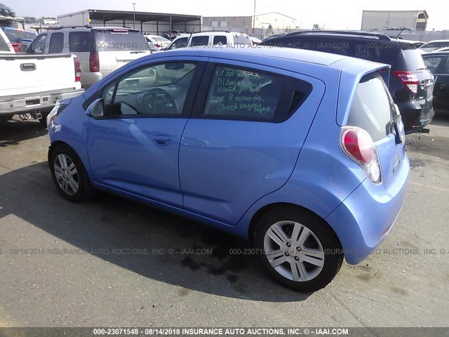 KL8CA6S95EC401664 - 2014 CHEVROLET SPARK LS BLUE photo 3