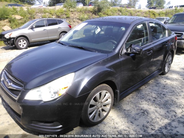 4S3BMBK62B3229582 - 2011 SUBARU LEGACY 2.5I LIMITED GRAY photo 2