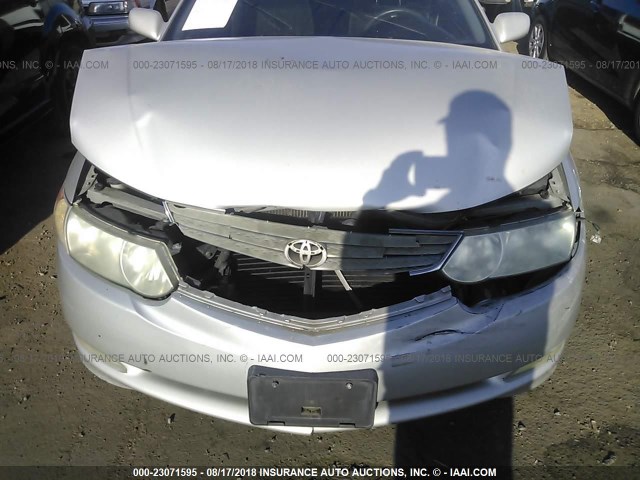 2T1CF22P53C608527 - 2003 TOYOTA CAMRY SOLARA SE/SLE ვერცხლისფერი ფოტო 6