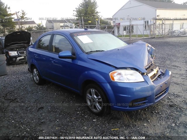 KL1TD5DE5AB047882 - 2010 CHEVROLET AVEO LS/LT BLUE photo 1