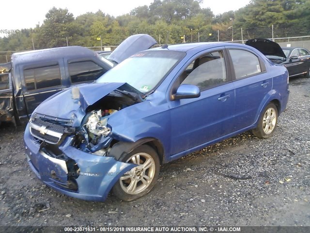 KL1TD5DE5AB047882 - 2010 CHEVROLET AVEO LS/LT 蓝色 照片 2