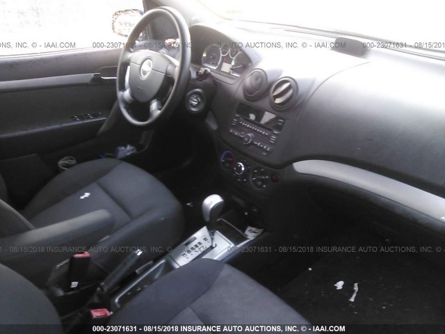 KL1TD5DE5AB047882 - 2010 CHEVROLET AVEO LS/LT 蓝色 照片 5