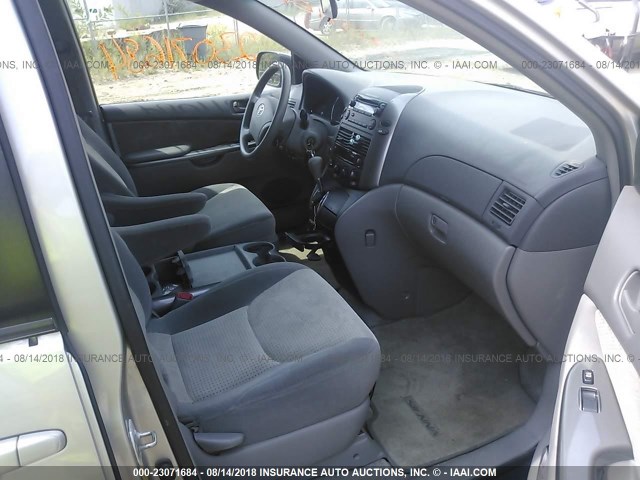 5TDZK23C28S172199 - 2008 TOYOTA SIENNA CE/LE SILVER photo 5