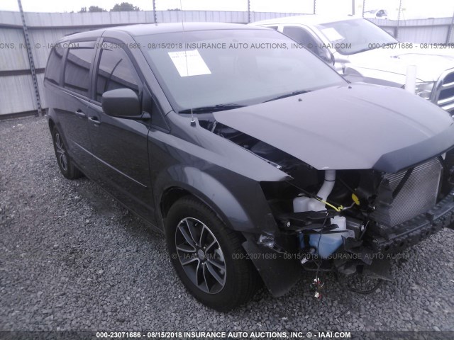 2C4RDGEG4GR368949 - 2016 DODGE GRAND CARAVAN R/T GRAY photo 1