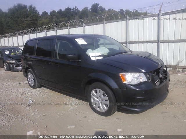 2C4RDGBG3ER433436 - 2014 DODGE GRAND CARAVAN SE GRAY photo 1