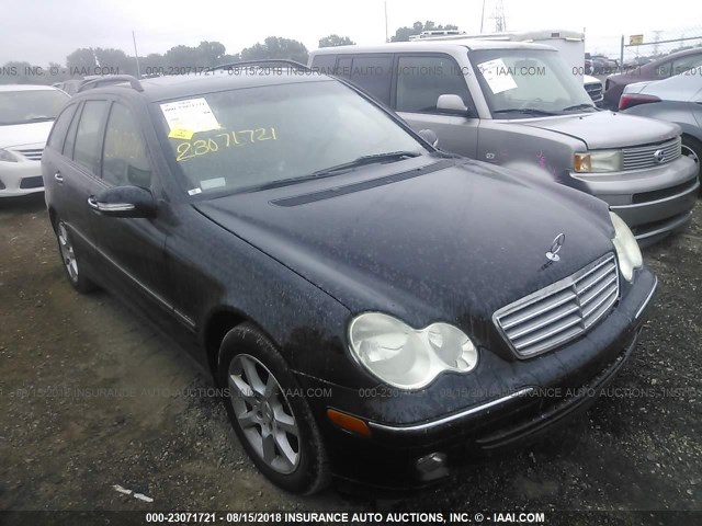 WDBRH81J15F610210 - 2005 MERCEDES-BENZ C 240 SPORTWAGON 4MATIC BLACK photo 1