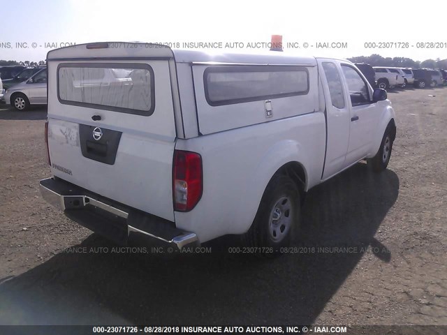 1N6BD0CT1CC481198 - 2012 NISSAN FRONTIER S/SV WHITE photo 4