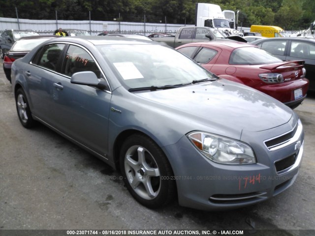 1G1ZF57549F157697 - 2009 CHEVROLET MALIBU HYBRID BLUE photo 1