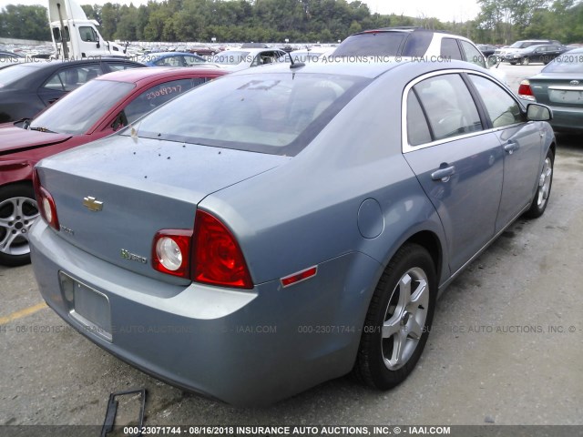 1G1ZF57549F157697 - 2009 CHEVROLET MALIBU HYBRID BLUE photo 4