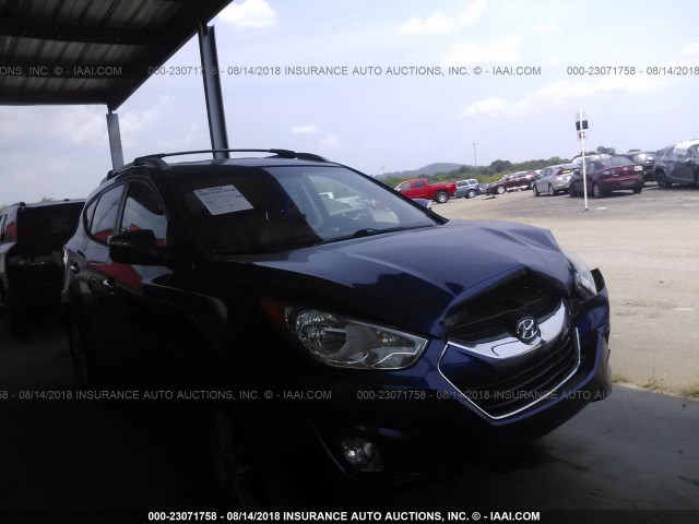 KM8JU3AC6CU388847 - 2012 HYUNDAI TUCSON GLS/LIMITED BLUE photo 1