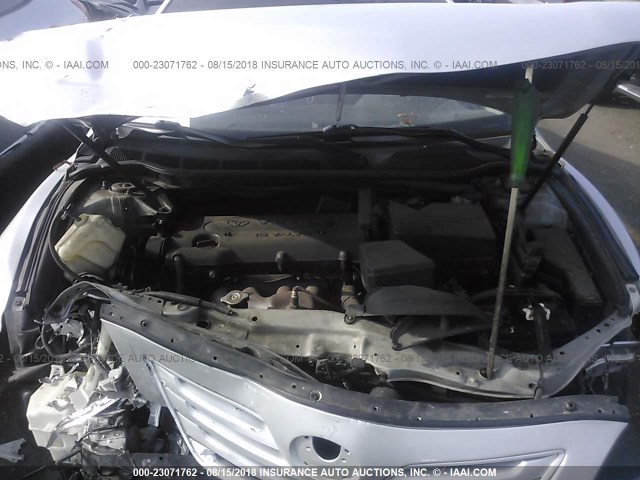 4T1BE46K97U509240 - 2007 TOYOTA CAMRY NEW GENERAT CE/LE/XLE/SE SILVER photo 10