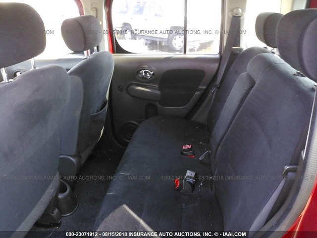 JN8AZ2KR2BT206377 - 2011 NISSAN CUBE S/SL/KROM RED photo 8