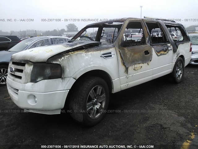 1FMJK2A58AEB61118 - 2010 FORD EXPEDITION EL LIMITED WHITE photo 2