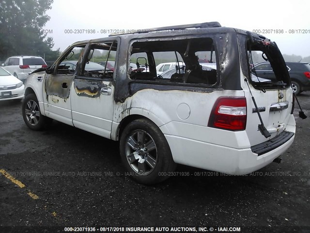 1FMJK2A58AEB61118 - 2010 FORD EXPEDITION EL LIMITED WHITE photo 3