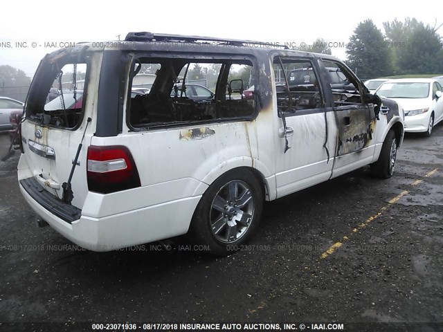 1FMJK2A58AEB61118 - 2010 FORD EXPEDITION EL LIMITED WHITE photo 4