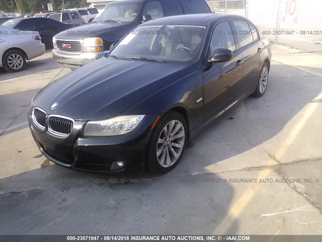 WBAPH5C59BA442880 - 2011 BMW 328 I SULEV BLACK photo 2