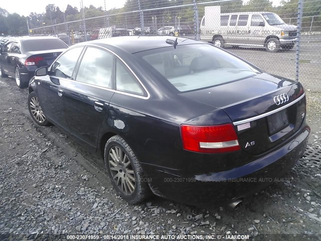 WAUDH74F96N191329 - 2006 AUDI A6 3.2 QUATTRO BLACK photo 3