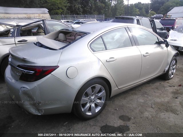 2G4GK5EX1F9298032 - 2015 BUICK REGAL GOLD photo 4