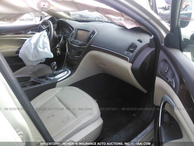 2G4GK5EX1F9298032 - 2015 BUICK REGAL GOLD photo 5