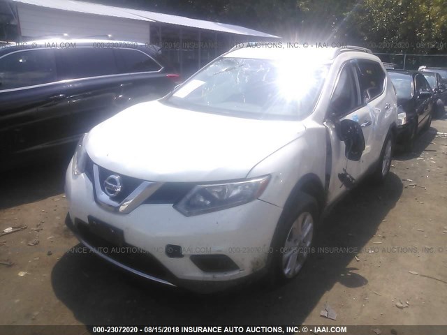 5N1AT2MV2EC858424 - 2014 NISSAN ROGUE S/SL/SV WHITE photo 6