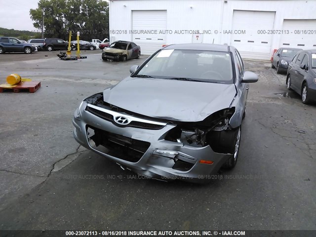 KMHDB8AE4CU137987 - 2012 HYUNDAI ELANTRA TOURING GLS GRAY photo 6