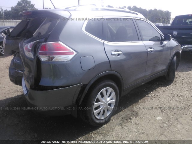 5N1AT2MT6GC918030 - 2016 NISSAN ROGUE S/SL/SV GRAY photo 4