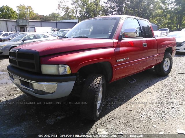 3B7HF13Y0VG823605 - 1997 DODGE RAM 1500 RED photo 2