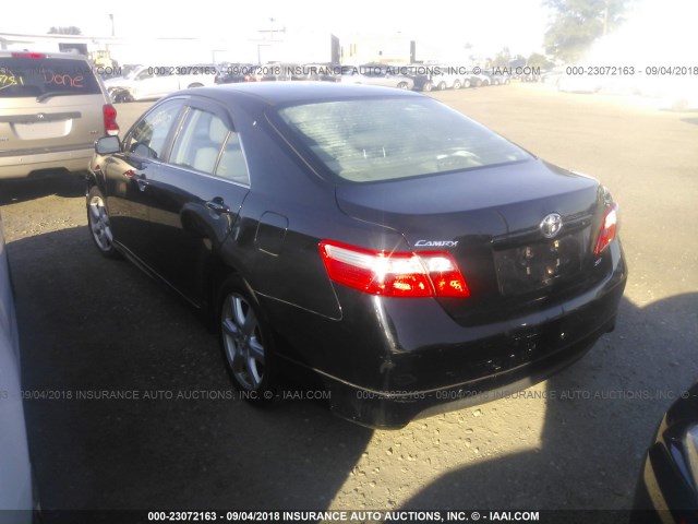 4T1BE46K19U825668 - 2009 TOYOTA CAMRY SE/LE/XLE BLACK photo 3