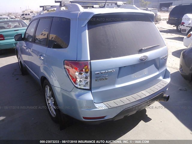 JF2SHGGC8BH707847 - 2011 SUBARU FORESTER TOURING 蓝色 照片 3