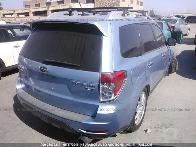 JF2SHGGC8BH707847 - 2011 SUBARU FORESTER TOURING 蓝色 照片 4