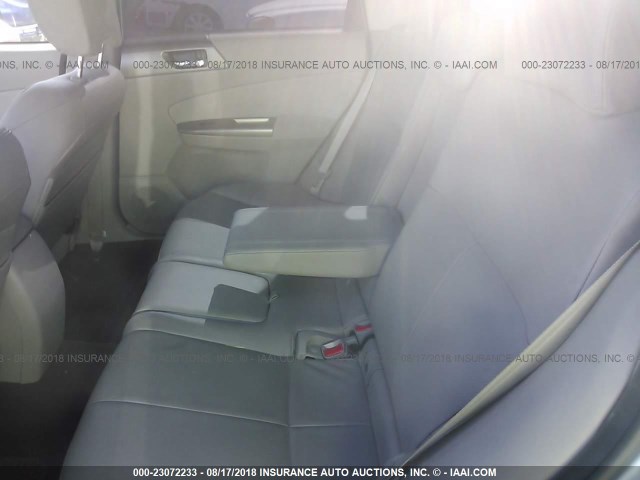 JF2SHGGC8BH707847 - 2011 SUBARU FORESTER TOURING 蓝色 照片 8