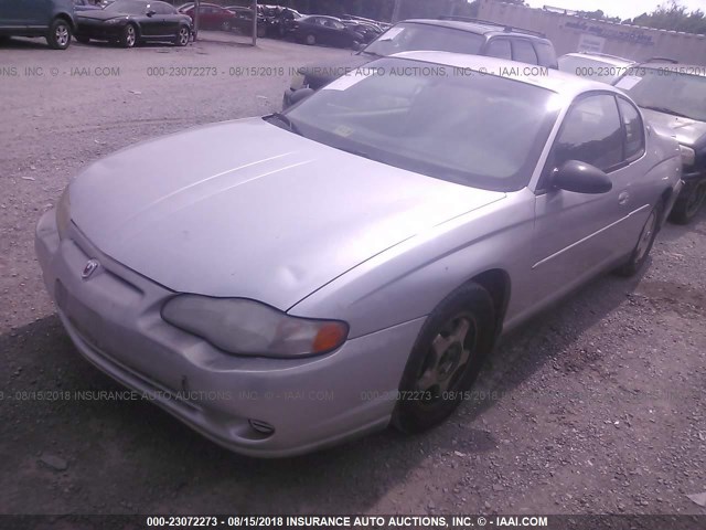 2G1WW12E819356963 - 2001 CHEVROLET MONTE CARLO LS SILVER photo 2
